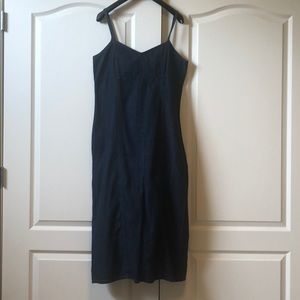 Blue jean dress with zipper back!